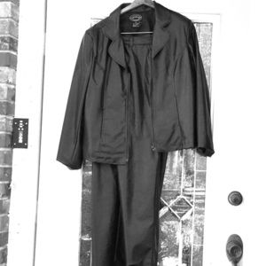 Vintage polyvinyl pants suit